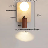 Travertin Wandlamp – Wabi-Sabi LED Natuursteen Bedlamp