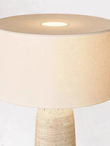 Moderne Gele Marmeren Tafellamp – Wabi Sabi Design voor Woonkamer
