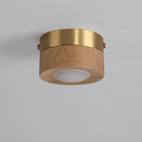 Houten Plafondlamp Walnoot/Essen – LED Spot Ø3-5m² Modern