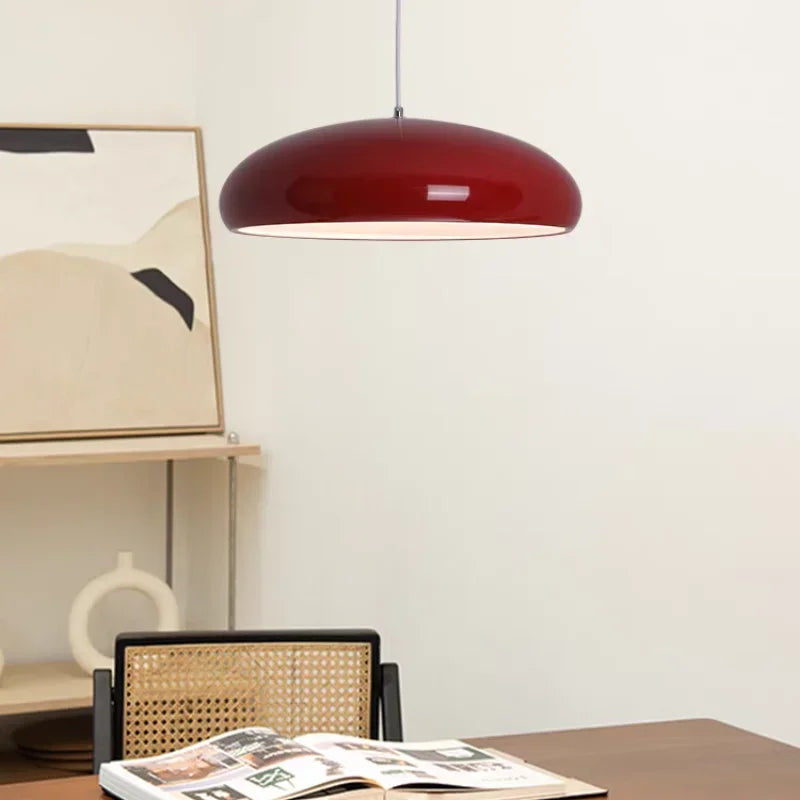 Nordic LED Hanglamp Rond Aluminium Zwart Wit Rood Groen Oranje