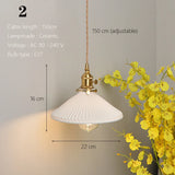 Japanse Keramische Hanglamp – Scandinavische Witte Plafondlamp E27