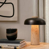 Nordic Paddenstoel Vloerlamp Travertijn Steen – Wabi Sabi Design