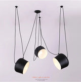 Nordic Hanglamp Drum E27 Aluminium Zwart