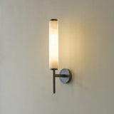 Marmeren Wandlamp – Moderne LED Bedlamp met Messing Accenten
