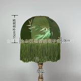 Handgemaakte Stoffen Lampenkap met Kwast – Vintage & Europees Design