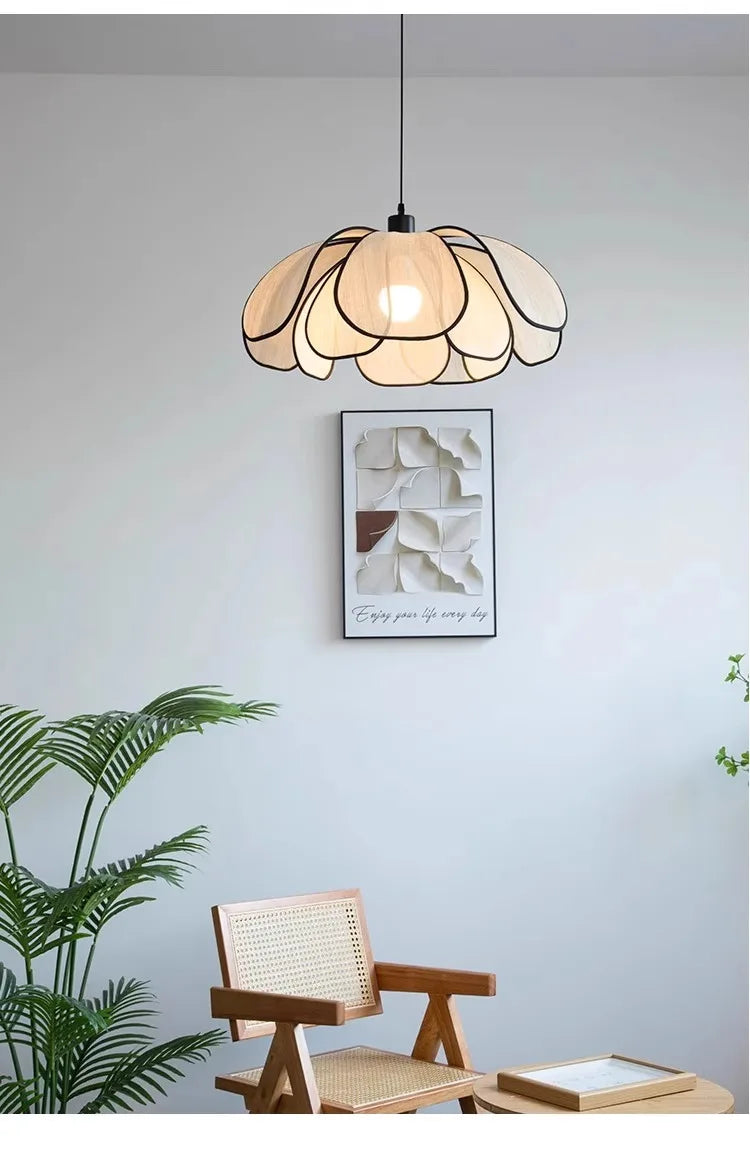 Vintage Lotus Hanglamp Handgeweven E27 Voor Woonkamer & Slaapkamer