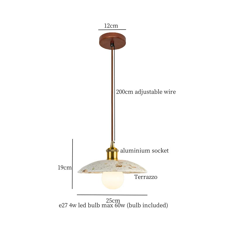 Hanglamp LED Marmer Voor Woonkamer & Slaapkamer
