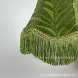 Handgemaakte Stoffen Lampenkap met Kwast – Vintage & Europees Design