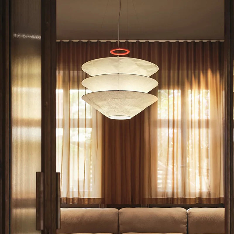 Scandinavische Papieren Hanglamp E27 5-Lichts Voor Woonkamer & Keuken