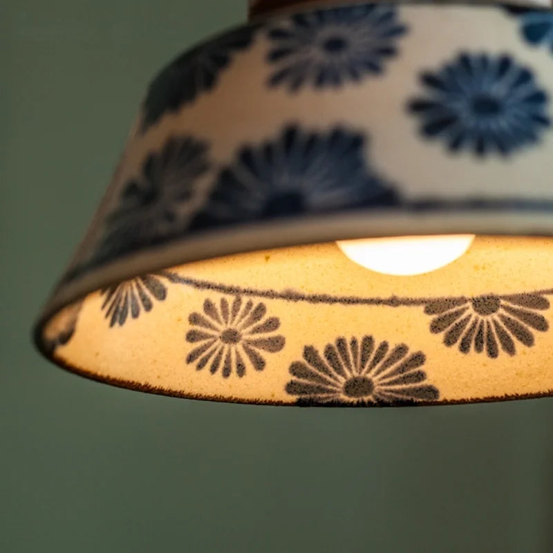 LED Hanglamp Bloem Keramiek – Vintage Voor Woonkamer & Restaurant