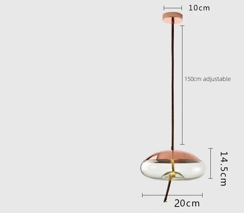Moderne LED glazen hanglamp – kroonluchter voor woonkamer & keuken