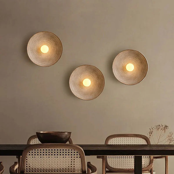 Nordic LED Wandlamp Wabi Sabi – Retro Slaapkamer & Hotel Wandverlichting
