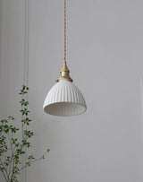 Japanse Keramische Hanglamp – Scandinavische Witte Plafondlamp E27