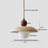 Travertin LED Hanglamp – Japanse Stijl Steen Pendant Light