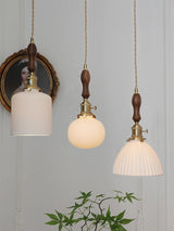 Japanse Keramische Hanglamp – Scandinavische Witte Plafondlamp E27
