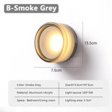 Nordic LED Wandlamp Amber Acryl – Moderne Slaapkamer & Woonkamer