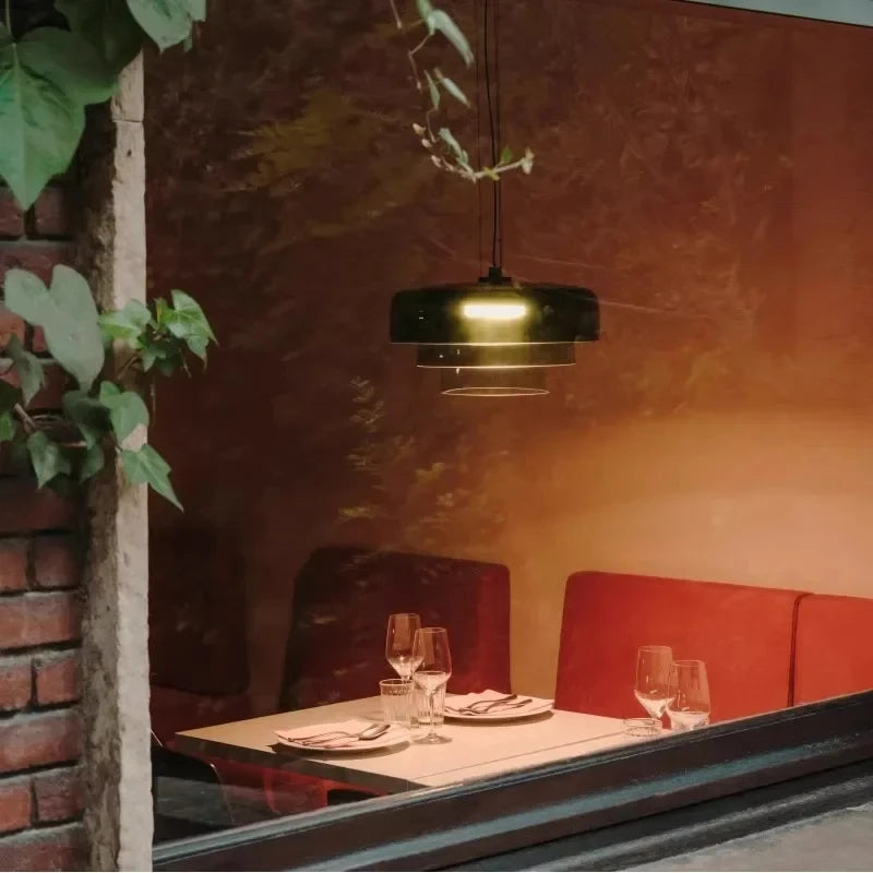Nordic LED Hanglamp van Glas – Kleurrijke Moderne Plafondlamp