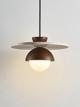 Deense Creatieve LED Hanglamp Walnoothout Voor Slaapkamer & Woonkamer