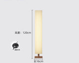 Moderne Stoffen LED Vloerlamp – Houten Staande Lamp voor Woonkamer