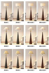 Wabi-Sabi Vloerlamp – Minimalistisch Japans Design met Stoffen Kap
