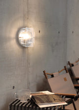 Ijsglas Wandlamp – Chroom Metaal G9 LED Sconce 5–10m²