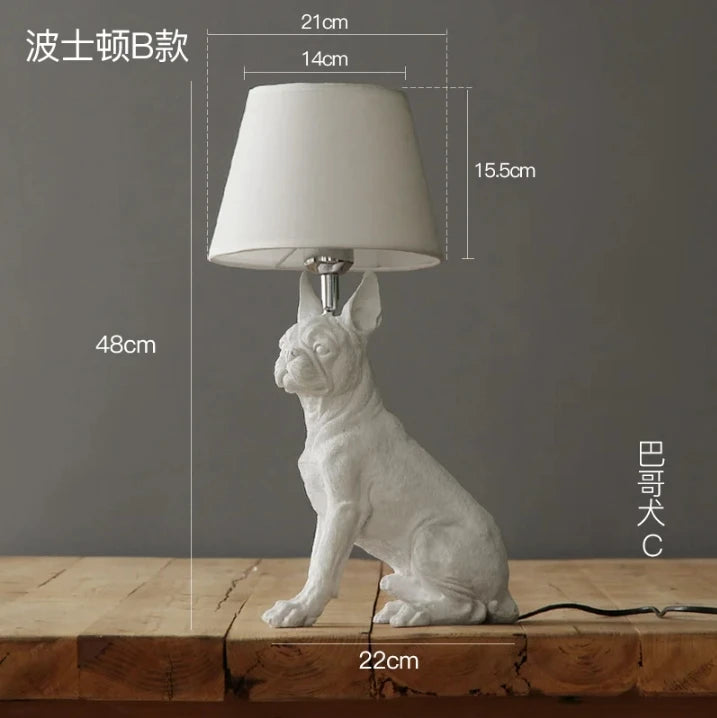 Denemarken Puppy Tafellamp E27 LED Voor Kinderkamer & Slaapkamer