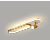 Moderne LED Plafondlamp met Spot – Zwart/Wit/Goud Dimbaar