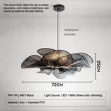 Nordic LED Plafondlamp PVC Zwart/Wit – Moderne Designlamp Slaapkamer