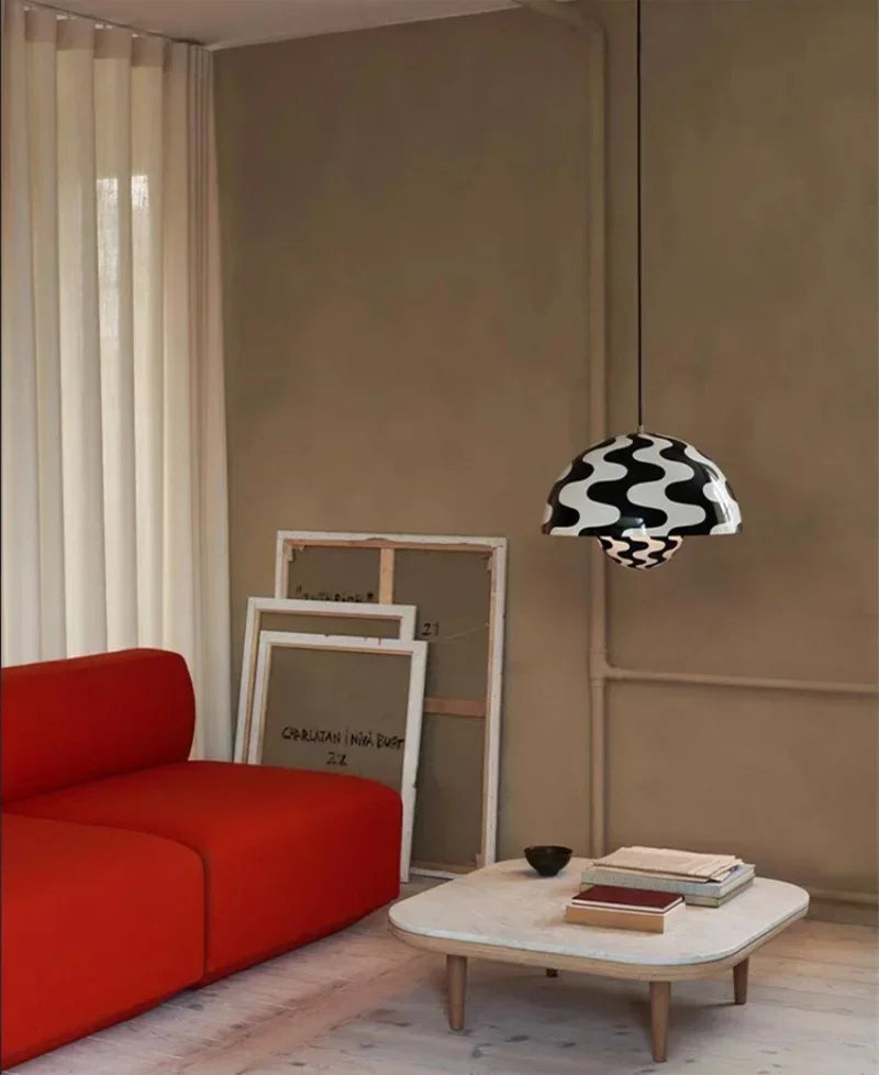 Moderne Nordic Bloemknop Hanglamp – Metaal, LED, E27, Meerdere Kleuren