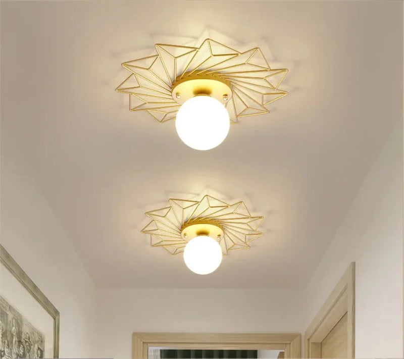 Gouden Plafondlamp – Lotusblad Design LED G9 Ø25/35cm