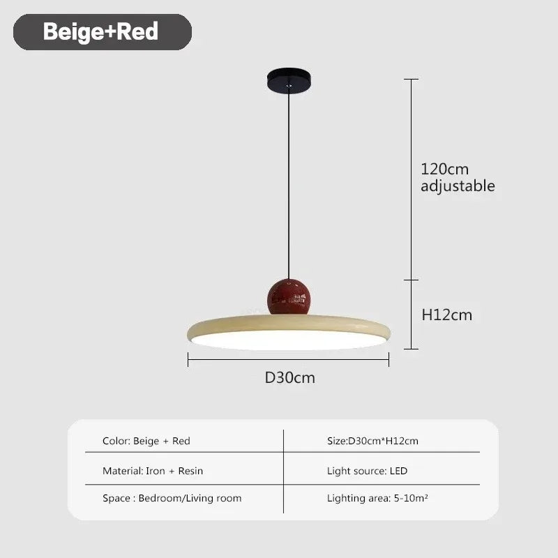 Franse LED Hanglamp – Verstelbare Chrome UFO Plafondlamp 15–30m²