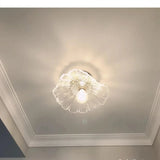 Moderne Plafondlamp Glas Bloem Goud E27 Voor Slaapkamer, Keuken & Hal