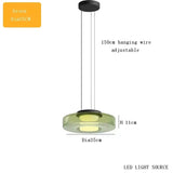 Luxe LED glazen hanglamp – verstelbare moderne kroonluchter