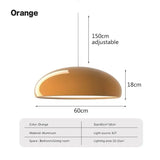 Nordic LED Hanglamp Rond Aluminium Zwart Wit Rood Groen Oranje