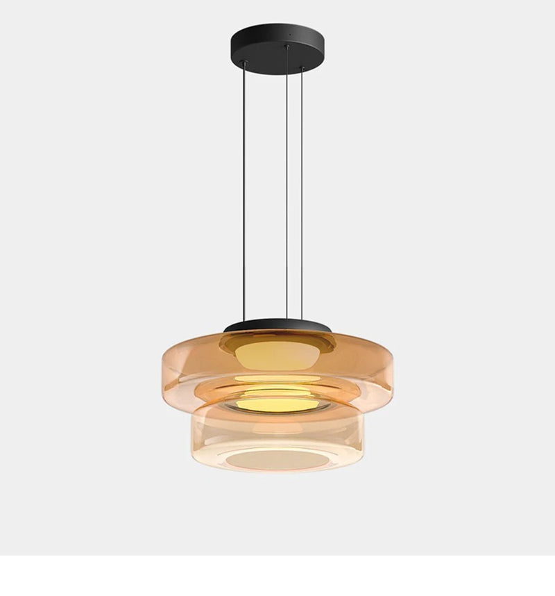 Luxe LED glazen hanglamp – verstelbare moderne kroonluchter