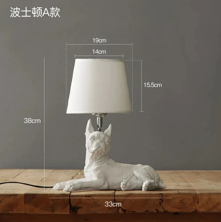 Denemarken Puppy Tafellamp E27 LED Voor Kinderkamer & Slaapkamer