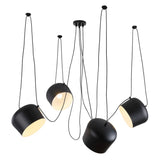 Nordic Hanglamp Drum E27 Aluminium Zwart