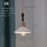 Japanse Keramische Hanglamp – Scandinavische Witte Plafondlamp E27