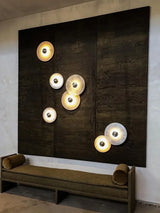 Ronde Marmeren Wandlamp – Nordic Minimalistisch LED Bedlamp
