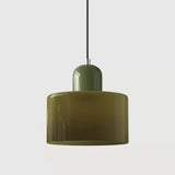 Vintage Kleine Hanglamp Glas-in-Lood – Roze/Oranje/Groen/Wit – E27