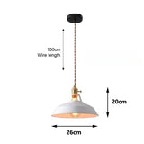 Retro Industrieel Hanglamp E27 Kleurig Voor Keuken, Restaurant & Woonkamer