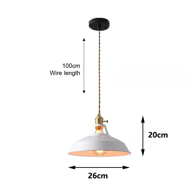 Retro Industrieel Hanglamp E27 Kleurig Voor Keuken, Restaurant & Woonkamer