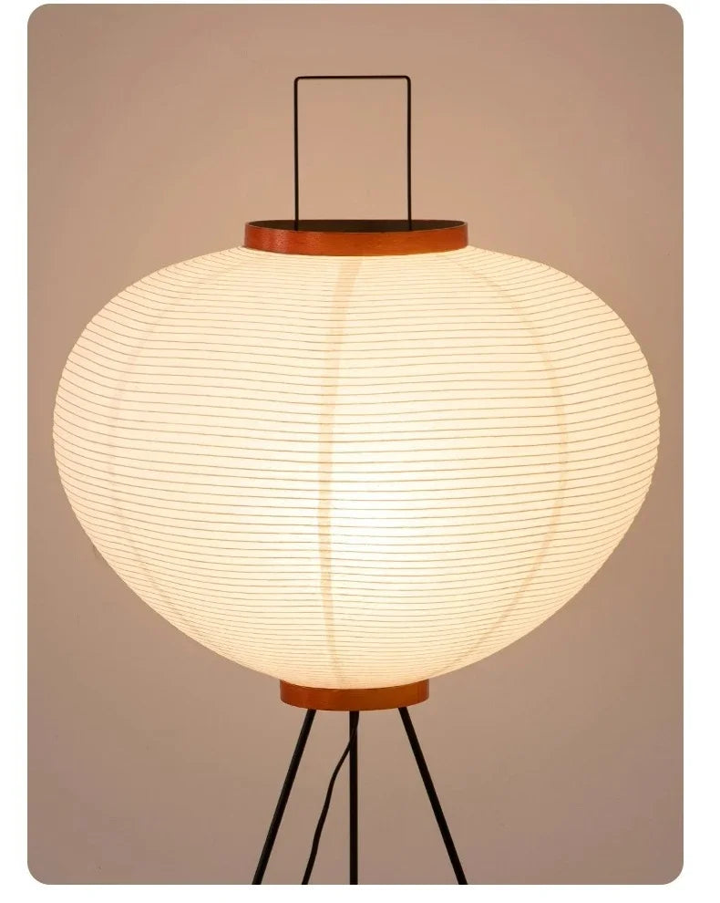 Noguchi Akari Rijstpapier Vloerlamp – Japanse Wabi Sabi Staande Lamp