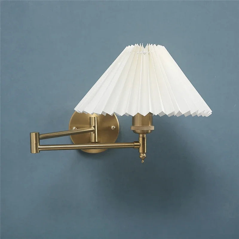 Nordic Wandlamp LED Opvouwbaar Zwart/Goud Voor Slaapkamer & Studie