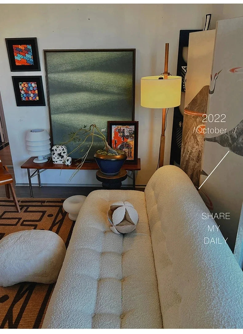Retro Walnoot Houten Vloerlamp LED – Verstelbaar voor Woon- & Slaapkamer