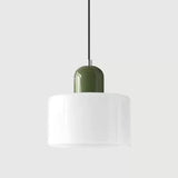 Vintage Kleine Hanglamp Glas-in-Lood – Roze/Oranje/Groen/Wit – E27