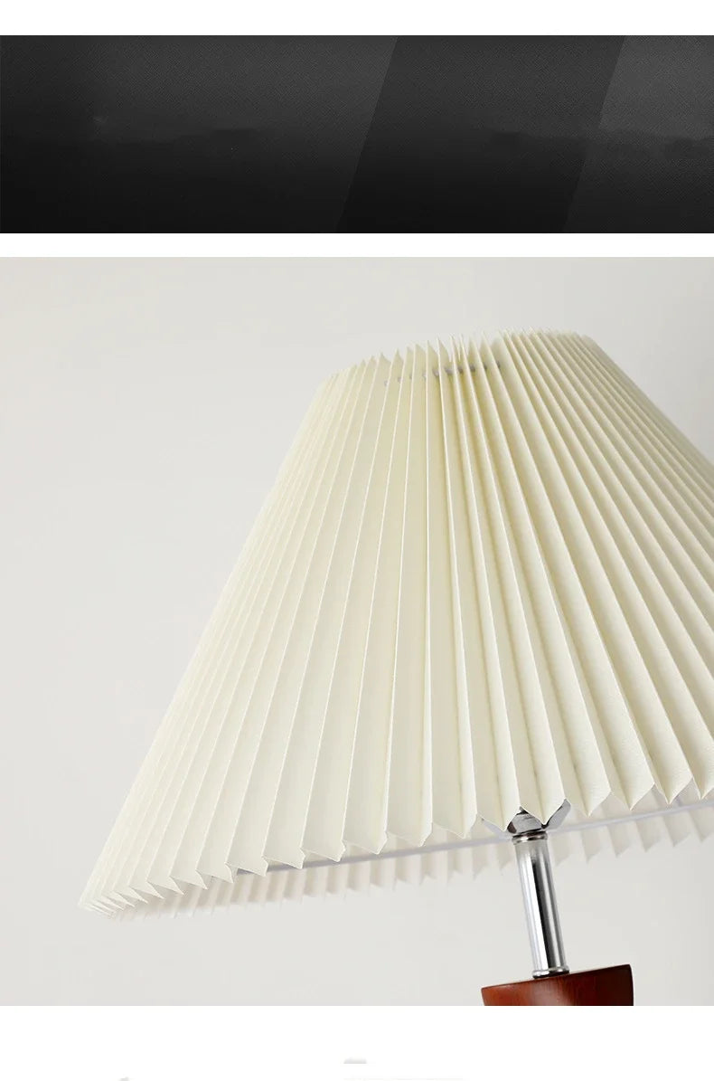 Chinese Walnootkleur Vloerlamp Hout – Moderne LED Lamp voor Woonkamer