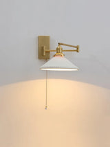 Nordic LED Wandlamp Keramiek – Moderne Sconce met Trekschakelaar