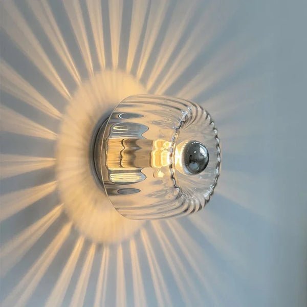 Nordic Wandlamp Glas LED Bauhaus Design – Goud/Zilver
