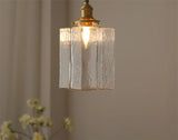 Japanse Vintage Glazen Hanglamp Brass LED Voor Slaapkamer & Eettafel